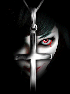 Gif animé gothique croix